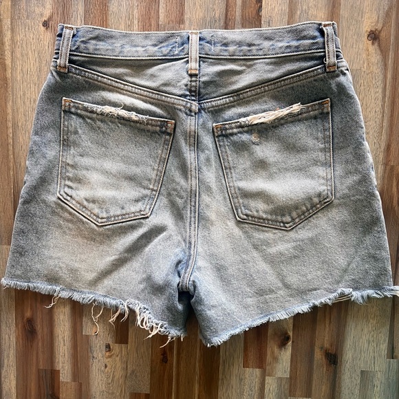 Abercrombie & Fitch Blue Jean Shorts Distressed Vintage Style. - Picture 2 of 9